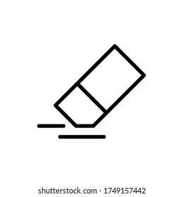 Eraser line icon. Vector illustration