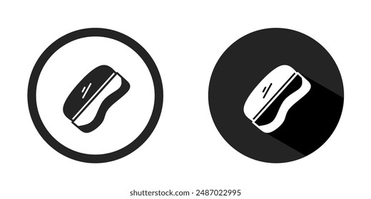 Eraser logo. Eraser icon vector design black color. Stock vector.