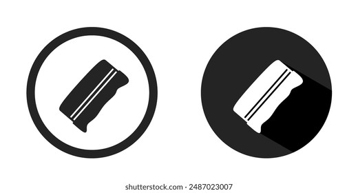Logotipo de borrador. Borrador de diseño de Vector de iconos de color negro. Vector estándar.