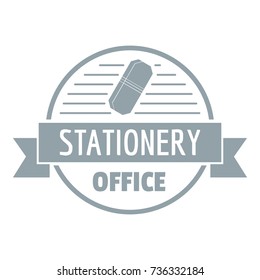 Eraser logo. Simple illustration of eraser vector logo for web
