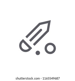 Eraser Modern Simple Outline Vector Icon