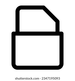 Eraser in outline icon. Rubber, school supply, statonery