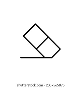 Eraser With Outline Icon Vector