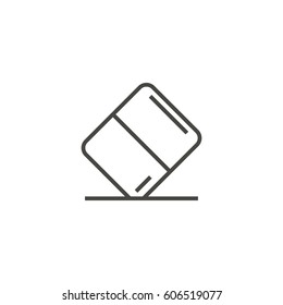 eraser outline icon vector