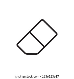 Eraser outline icon vector design template