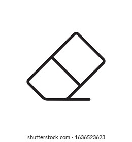 Eraser outline icon vector design template