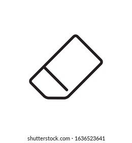 Eraser outline icon vector design template