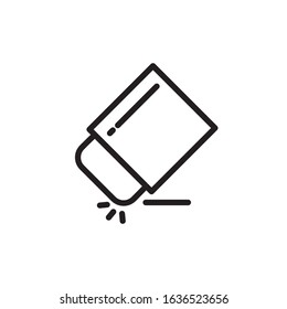 Eraser outline icon vector design template