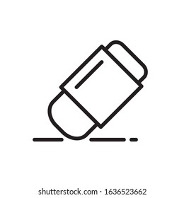 Eraser outline icon vector design template