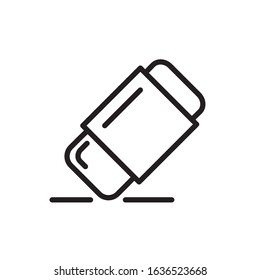 Eraser outline icon vector design template