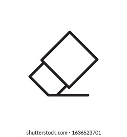 Eraser outline icon vector design template