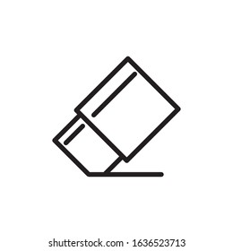 Eraser outline icon vector design template