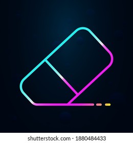 Eraser outline nolan icon. Simple thin line, outline vector of education icons for ui and ux, website or mobile application