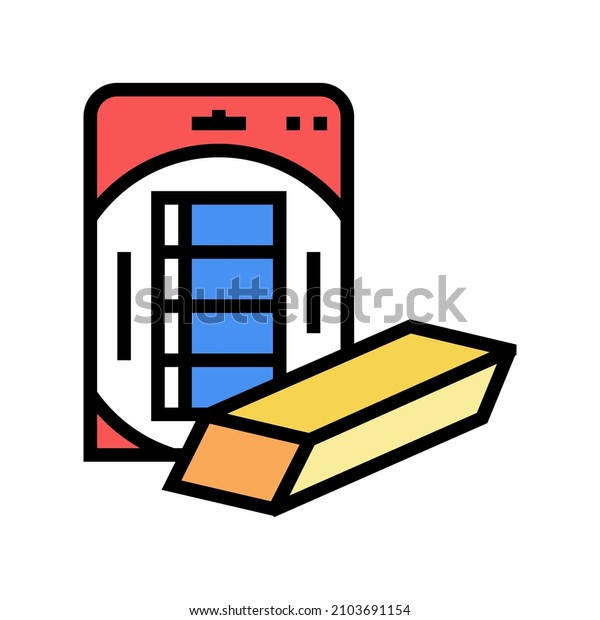 eraser packaging color icon vector. eraser\
packaging sign. isolated symbol\
illustration