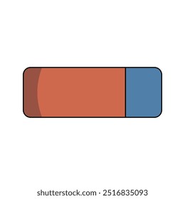 Eraser for pen and pencil, vector design