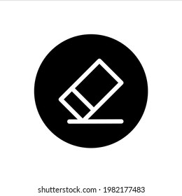 Eraser rounded icon filled style