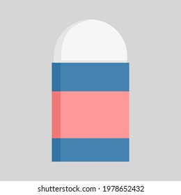 eraser rubber in flat vector