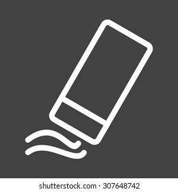 Eraser, rubber, pencil icon vector image.Can also be used for art and designing. Suitable for mobile apps, web apps and print media.
