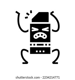 eraser school character glyph icon vector. eraser school character sign. isolated symbol illustration
