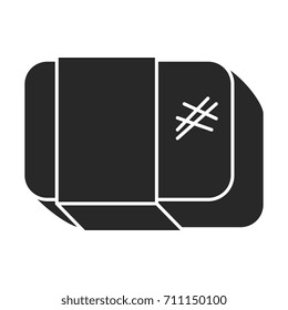 eraser school isolated icon