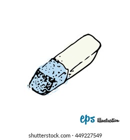 Eraser. School and office accessories. More in portfolio.