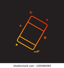 eraser school stationary icon vector design