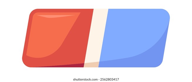 Eraser school stationery vector illustration