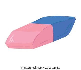 eraser school supply equipment icon