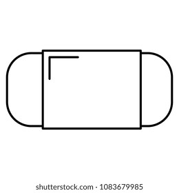eraser school supply icon