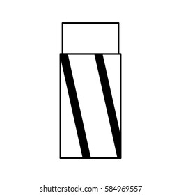 eraser school supply icon