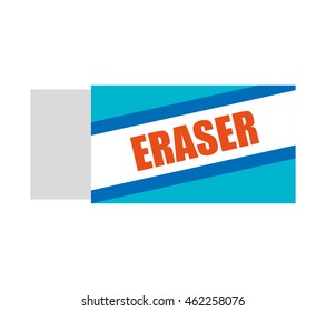 eraser school supply icon vector illustration design