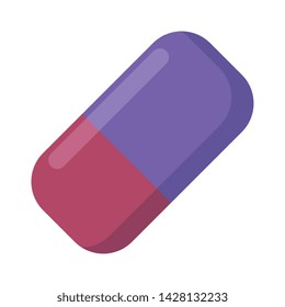 eraser school supply isolated icon