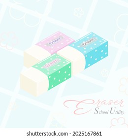 Eraser School and Work Utility