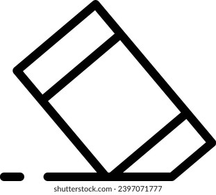 Eraser single vector line icon