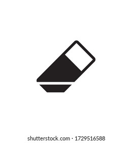 Eraser Stationery Icon Vector Illustration