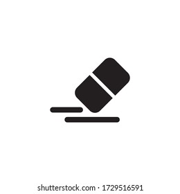 Eraser Stationery Icon Vector Illustration
