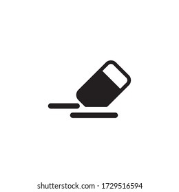 Eraser Stationery Icon Vector Illustration