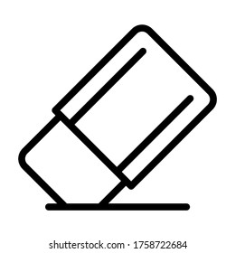 Eraser symbol vector - education icons