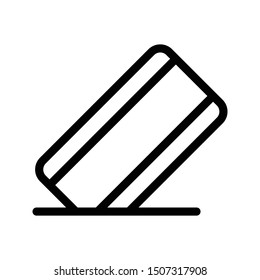 eraser thin line vector icon