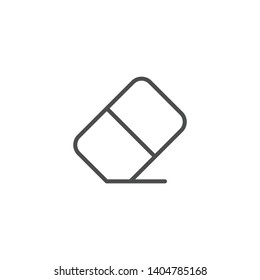 Eraser tool icon isolated on white background. Erase symbol modern simple vector icon for website or mobile app