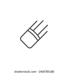 Eraser tool icon isolated on white background. Erase symbol modern simple vector icon for website or mobile app