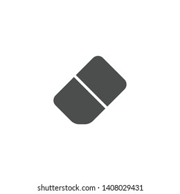 Eraser tool icon isolated on white background. Erase symbol modern simple vector icon for website or mobile app