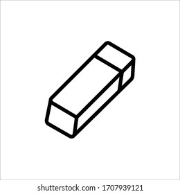 Eraser tool icon. Rubber vector icon. Eraser flat sign design. Rubber tool symbol pictogram