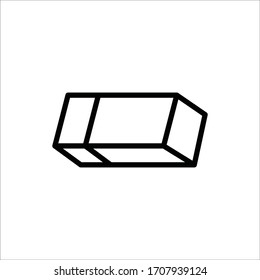 Eraser tool icon. Rubber vector icon. Eraser flat sign design. Rubber tool symbol pictogram