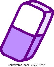 Eraser tool, illustration, vector on a white background.