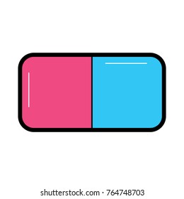 eraser with two sides icon image 
