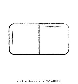 eraser with two sides icon image 