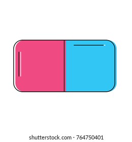 eraser with two sides icon image 