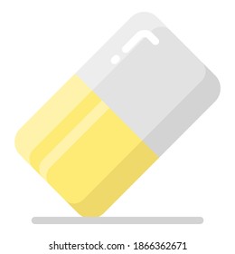 eraser vector flat icon, school and education icon