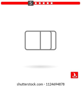 eraser vector icon
